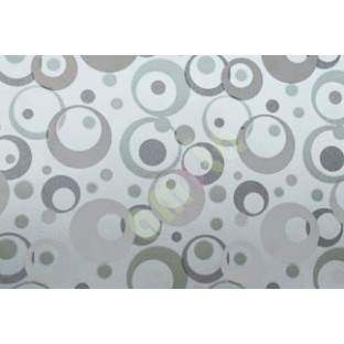 White brown frosted circles beautiful glass stickers